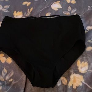 SHEIN black high waisted bikini bottoms size xl